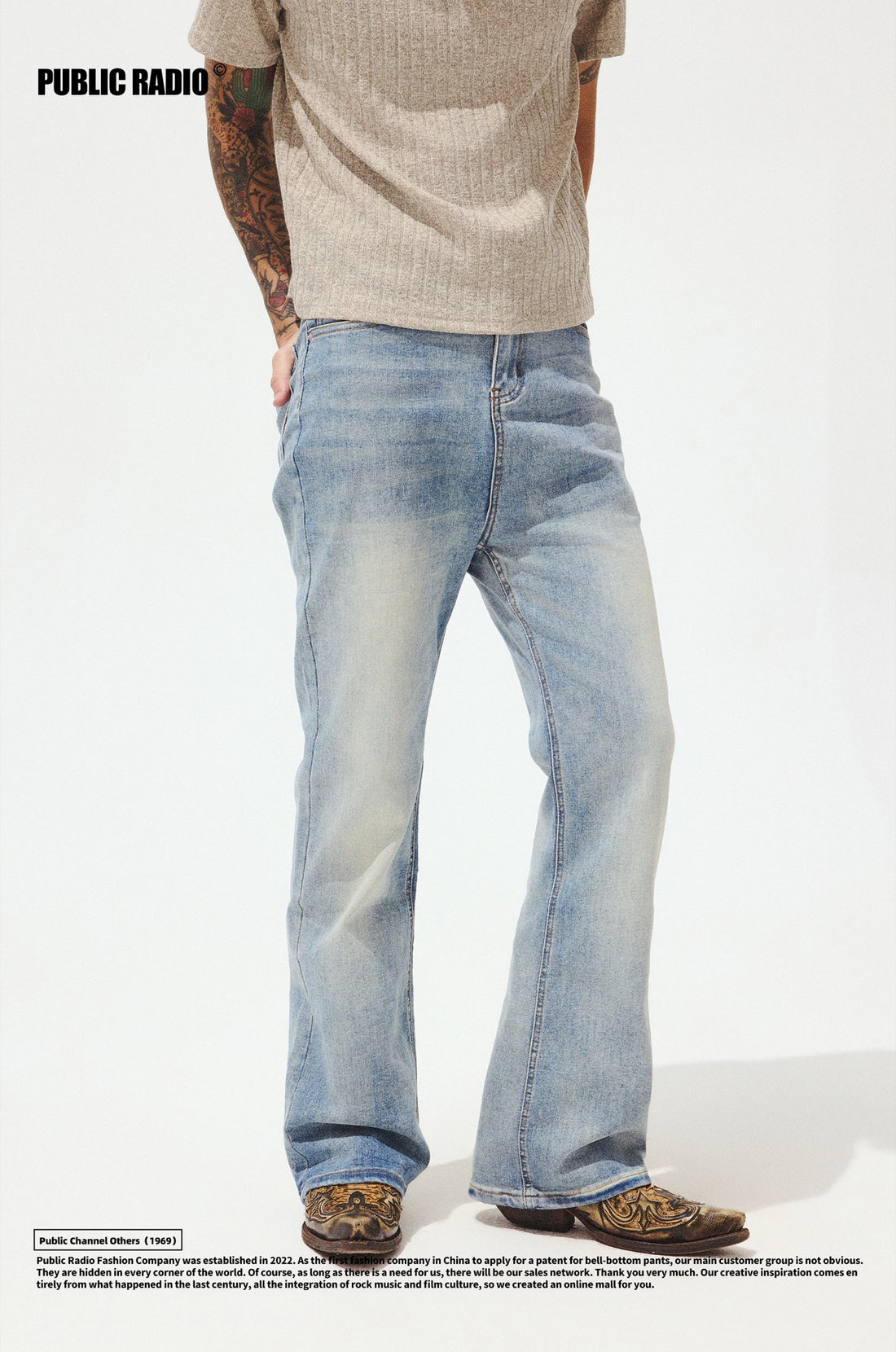 PUBLIC RADIO | Light Wash Jeans - Image 1
