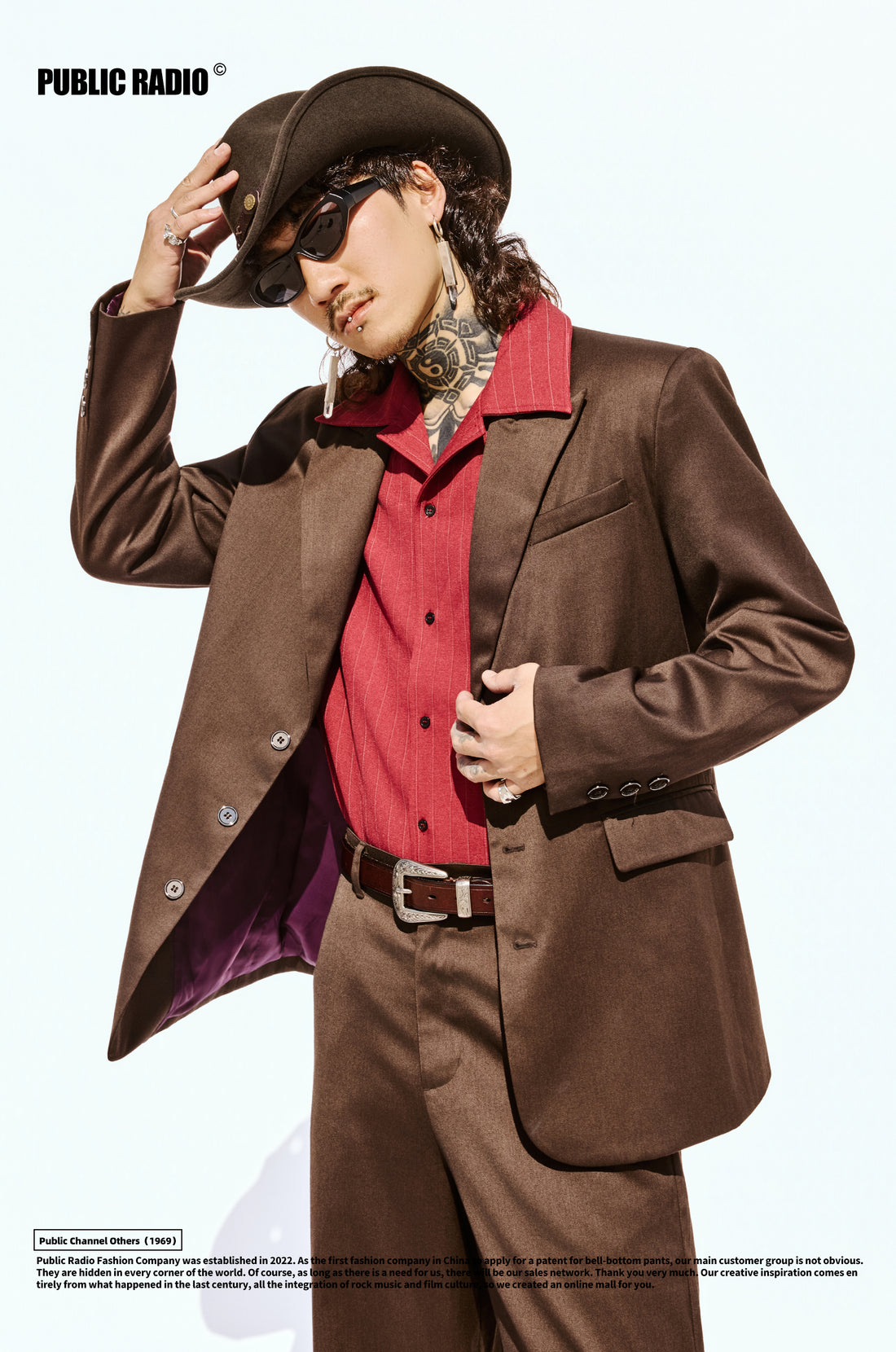 PUBLIC RADIO｜MEXICANS Wild West Classic Silky Cashmere Padded Shoulder Blazer