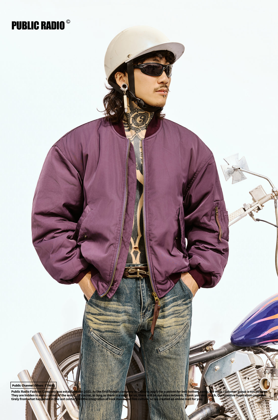 PUBLIC RADIO｜Tokyo Fashion Bosozoku Winter Baseball Jacket with Heavyweight Thick Liner