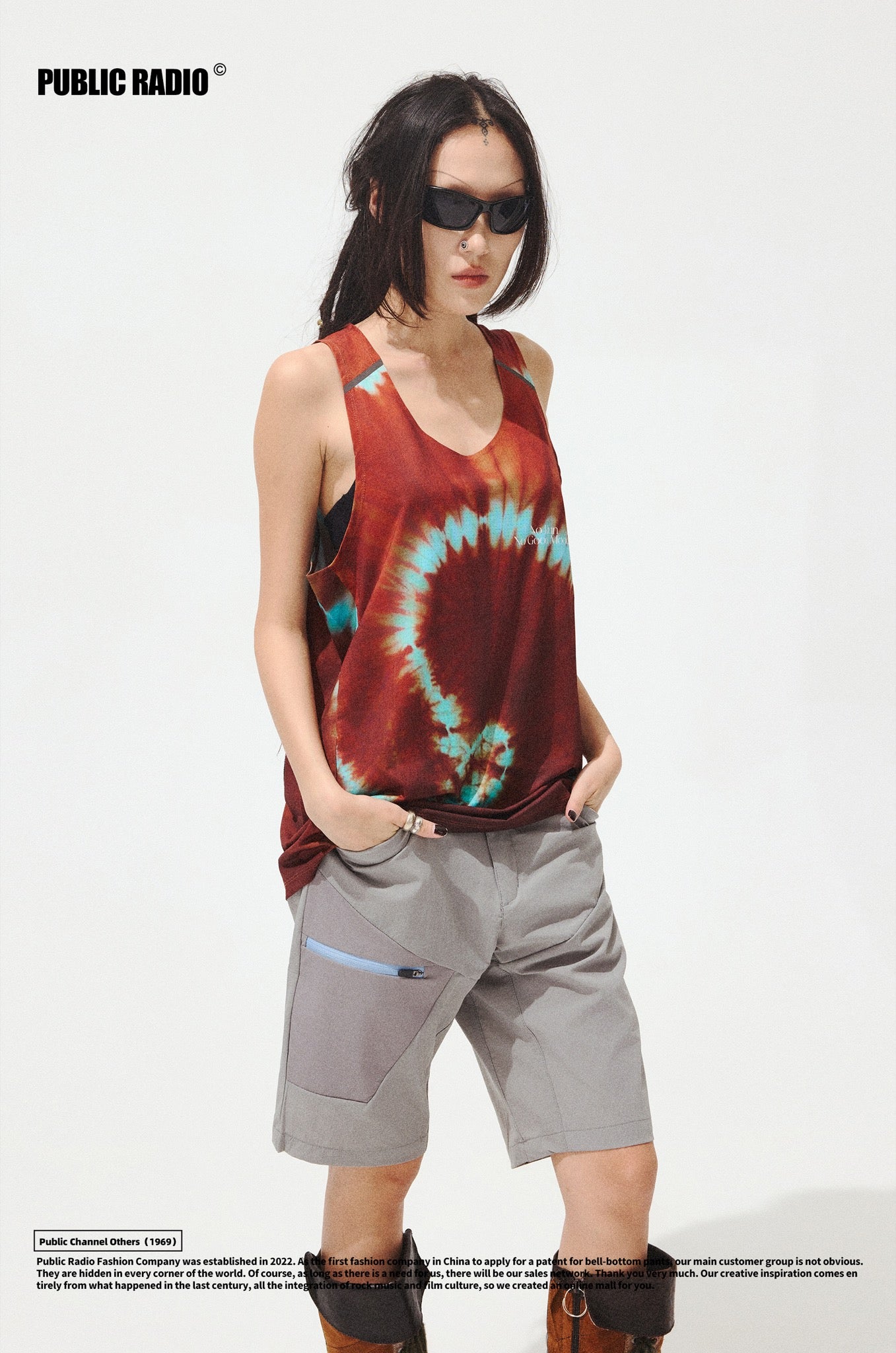 PUBLIC RADIO | Purple Grey Athletic Shorts - Image 3
