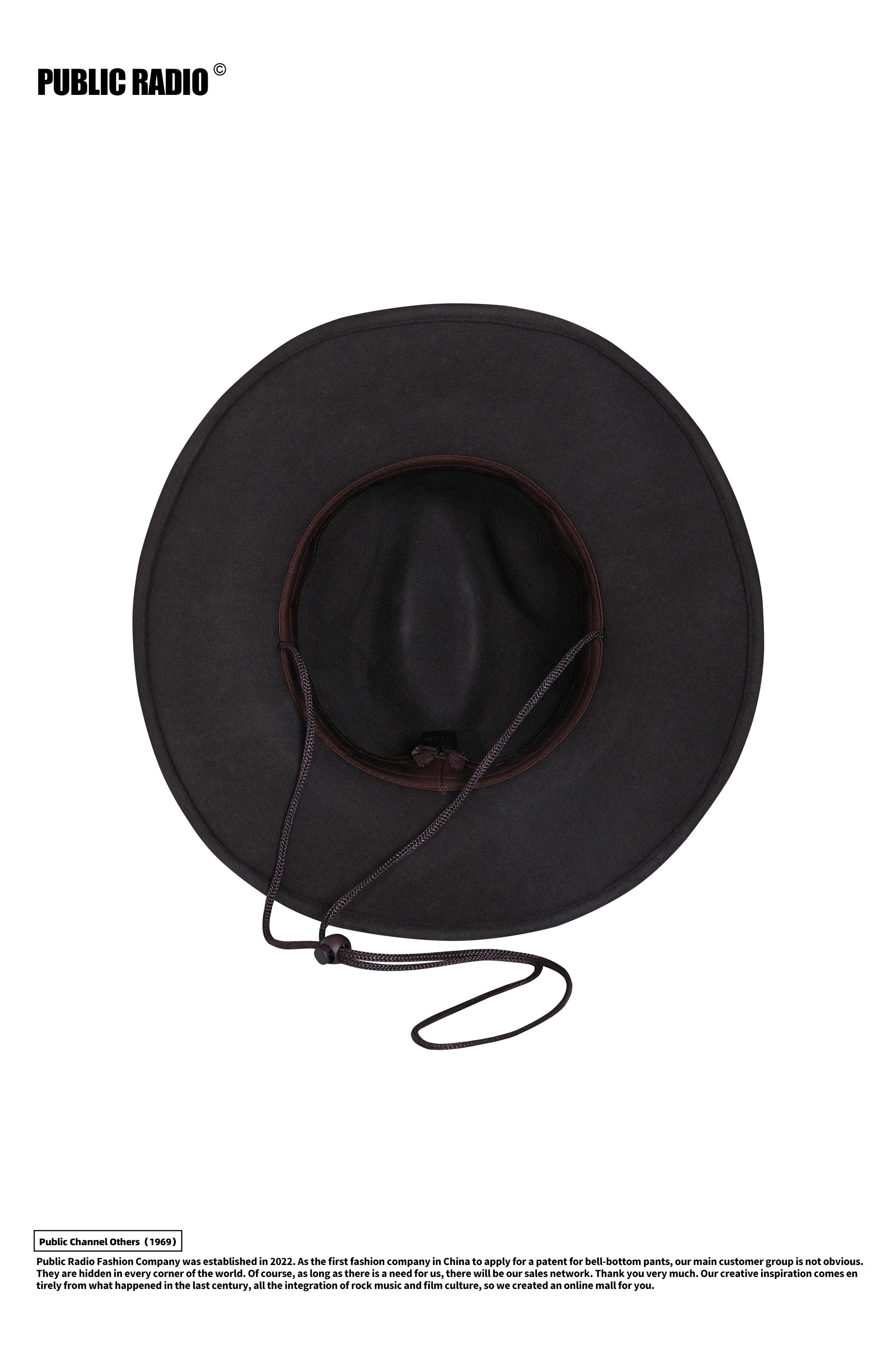 PUBLIC RADIO | Western Traditional Pure Wool Cowboy Hat Yellowstone Sun-Proof Water-Proof