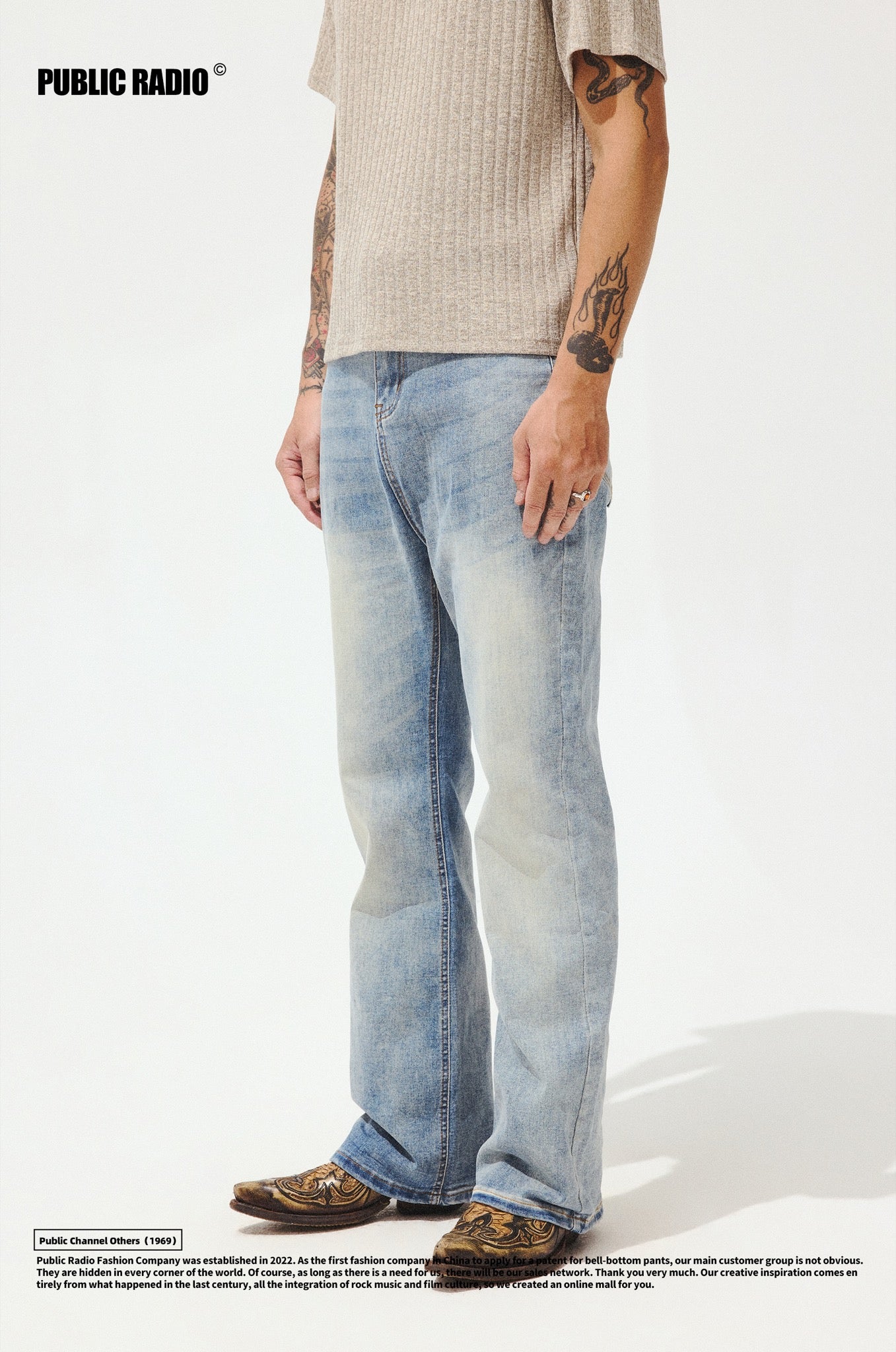 PUBLIC RADIO | Light Wash Jeans - Image 4