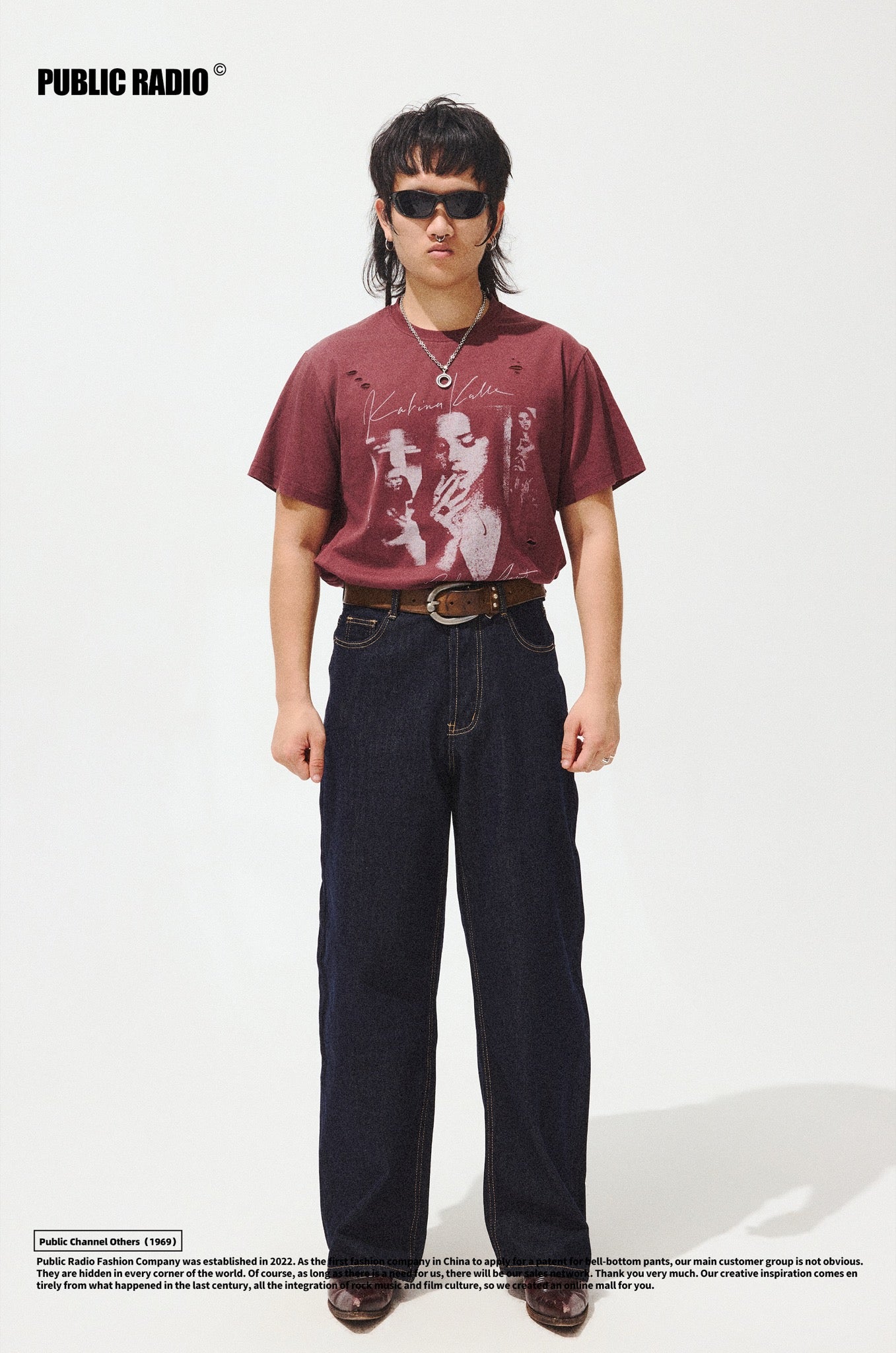 PUBLIC RADIO | Red Vintage Graphic T-Shirt - Image 4