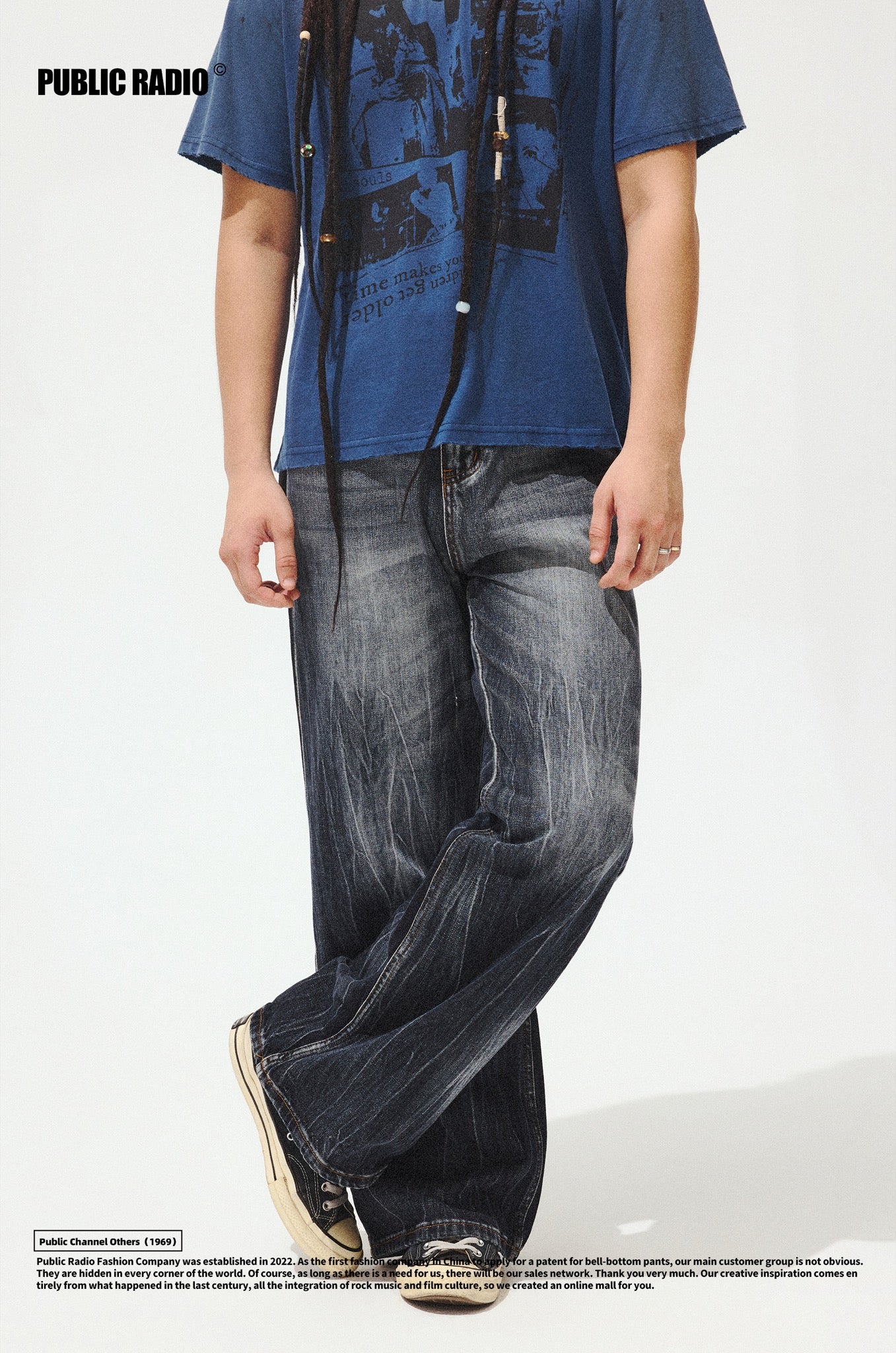 PUBLIC RADIO | Black Washed Faded Jeans - Image 4