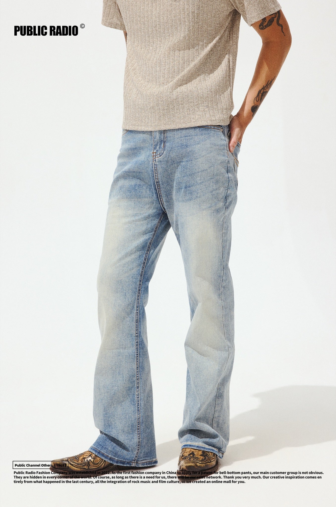 PUBLIC RADIO | Light Wash Jeans - Image 5