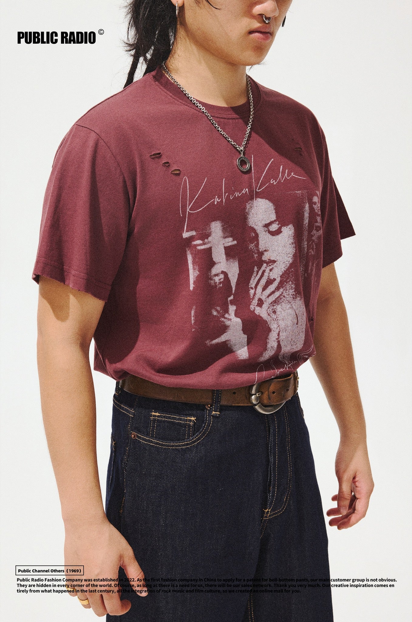 PUBLIC RADIO | Red Vintage Graphic T-Shirt - Image 5