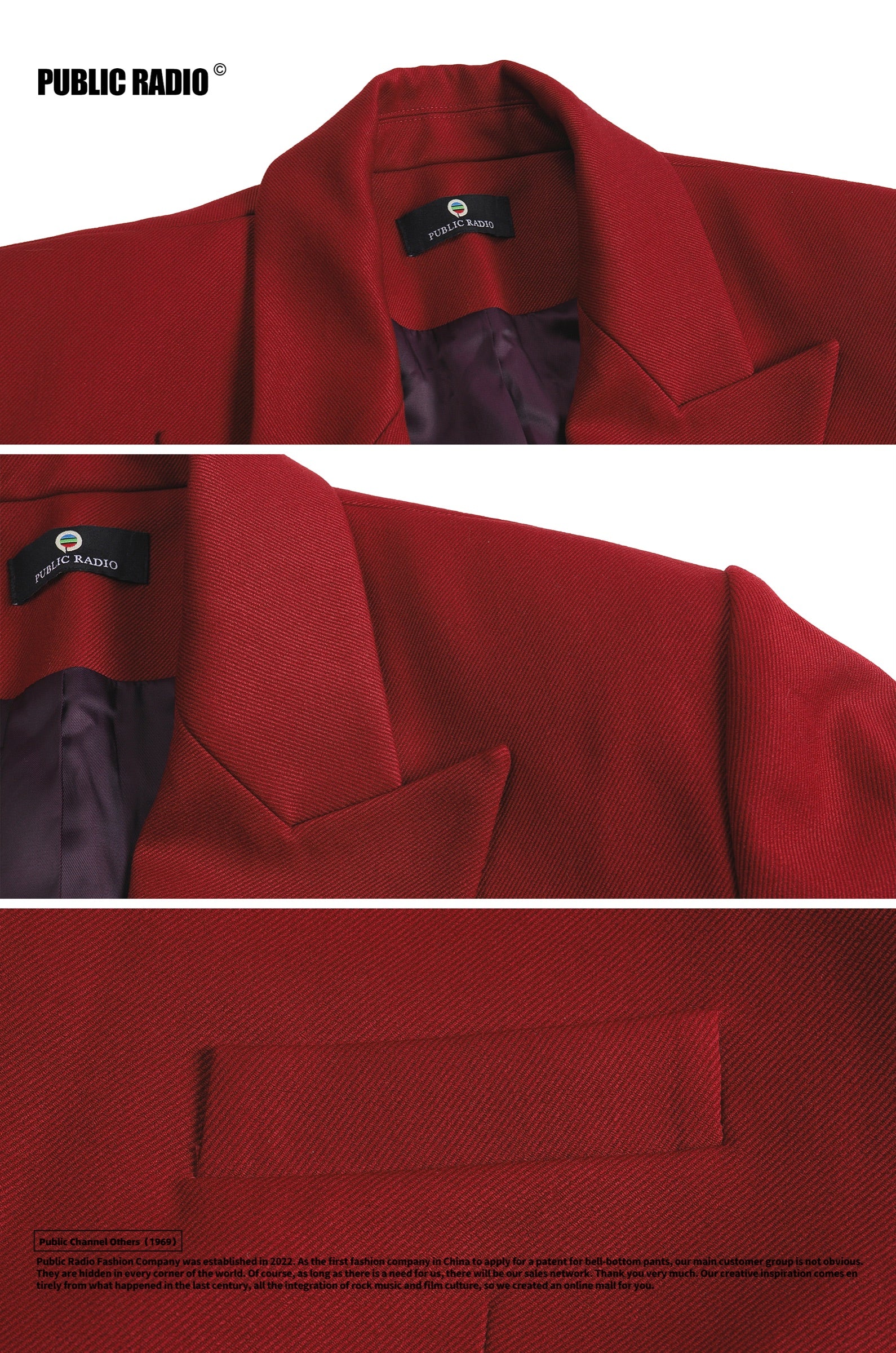 PUBLIC RADIO | American Vintage Western Classic Suit Jacket Australian Imported Cashmere