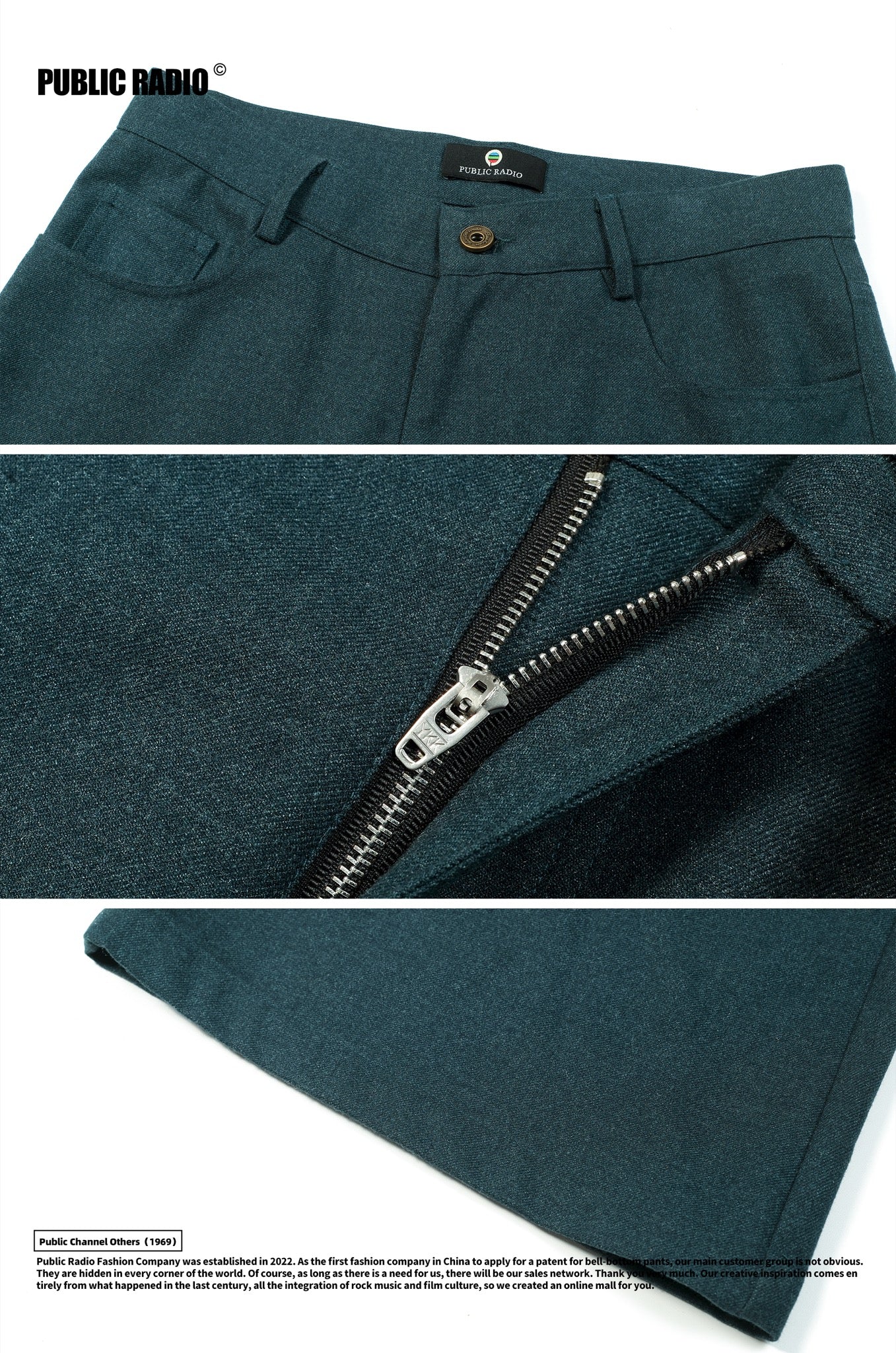 PUBLIC RADIO | Green Flared Pants - Image 6