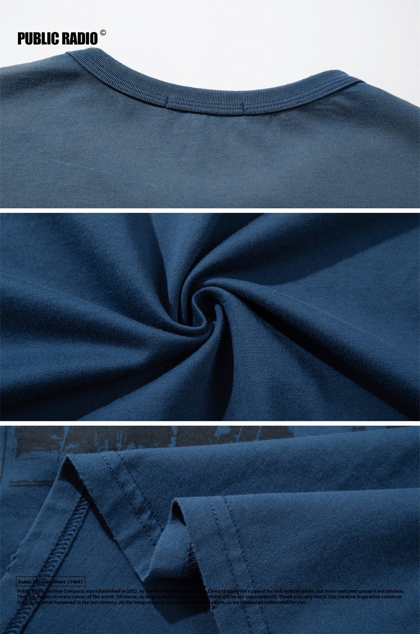 PUBLIC RADIO | Blue Graphic Rock T-Shirt - Image 7
