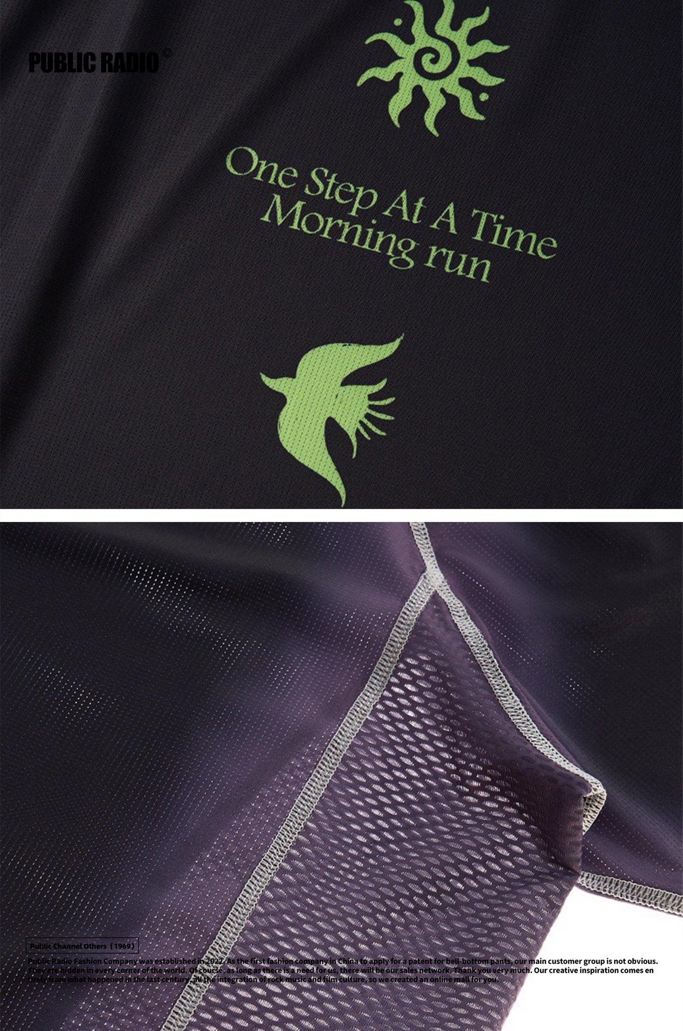 PUBLIC RADIO | Purple Printed Athletic Long Sleeve - Image 7