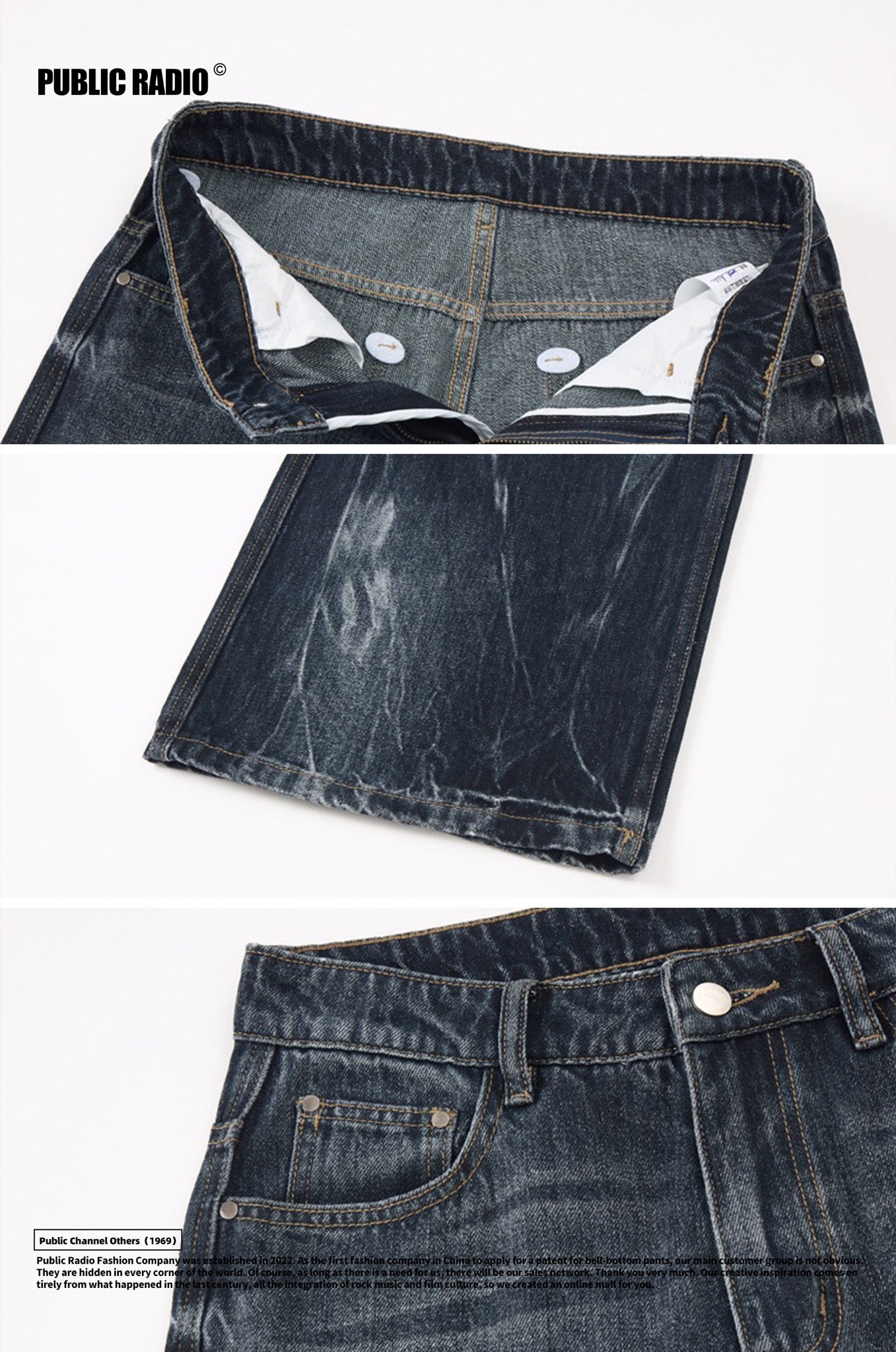 PUBLIC RADIO | Black Washed Faded Jeans - Image 7