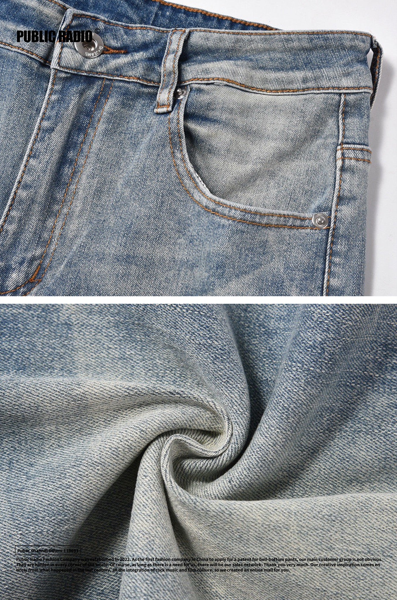 PUBLIC RADIO | Light Wash Jeans - Image 7