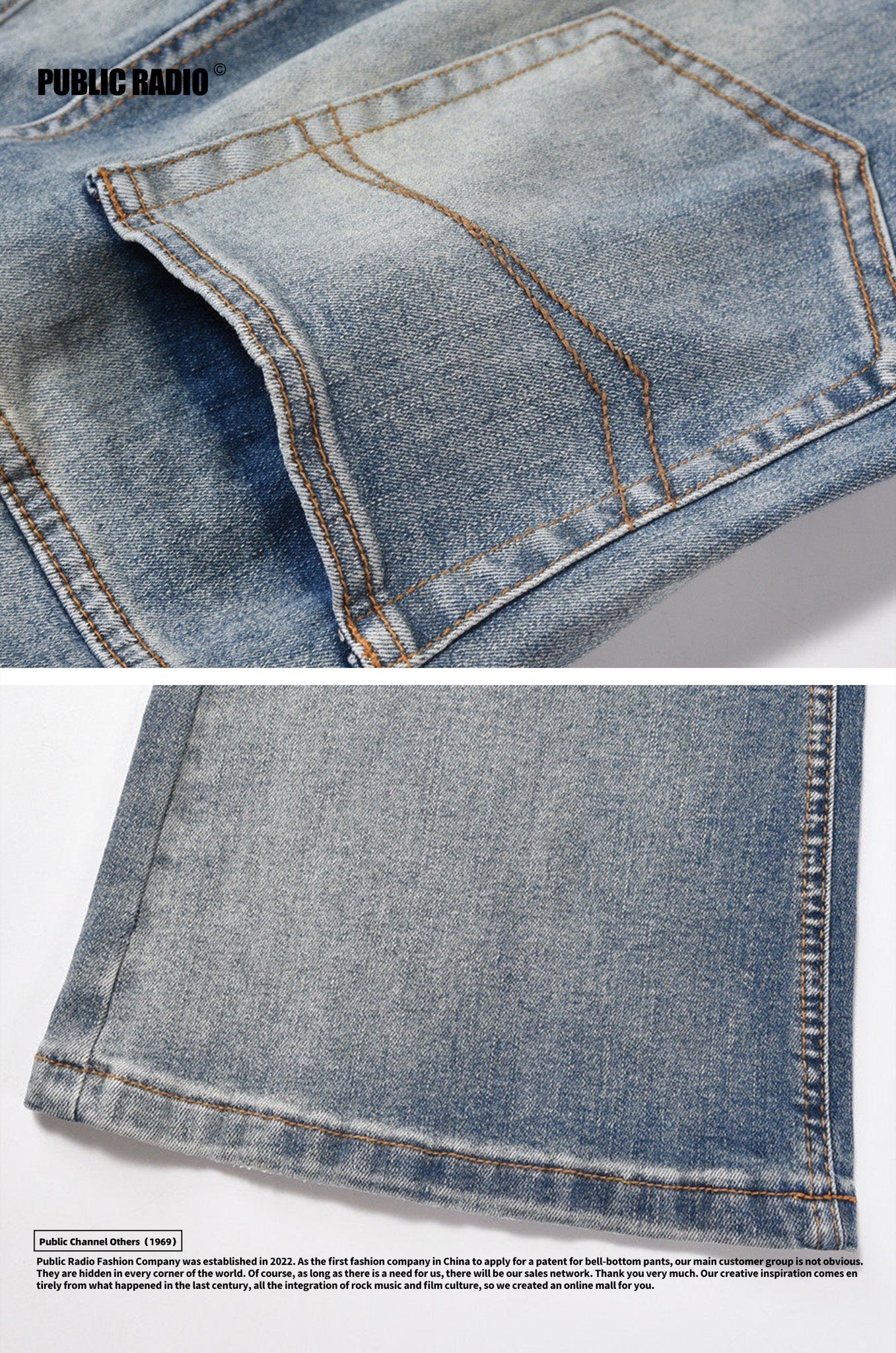 PUBLIC RADIO | Light Wash Jeans - Image 8
