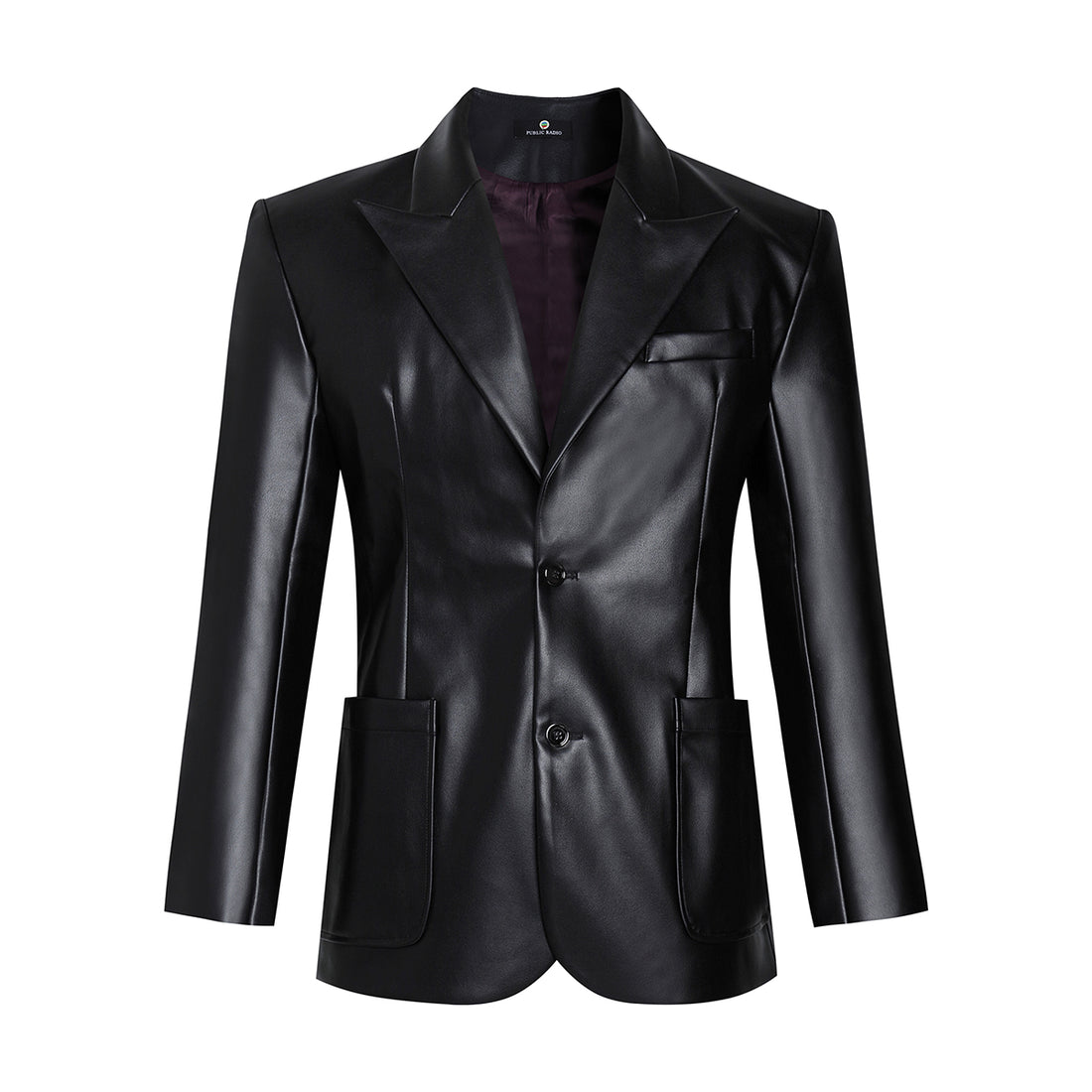 PUBLIC RADIO | Japanese Vintage East Asia Corporation Padded Shoulder Slim Fit Genuine Leather Suit Jacket