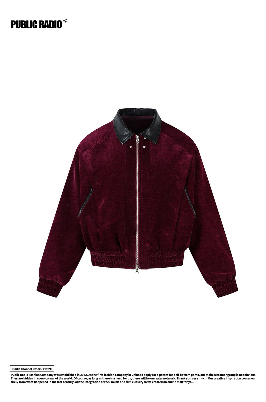 PUBLIC RADIO | American Retro Corduroy Glossy Loose-fitting Jacket, Warm and Heavyweight Motorcycle Jacket