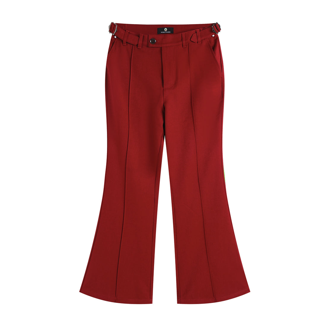 PUBLIC RADIO | American 70S Classic Double Buckle Flared Pants Vintage Craft Australian Cashmere