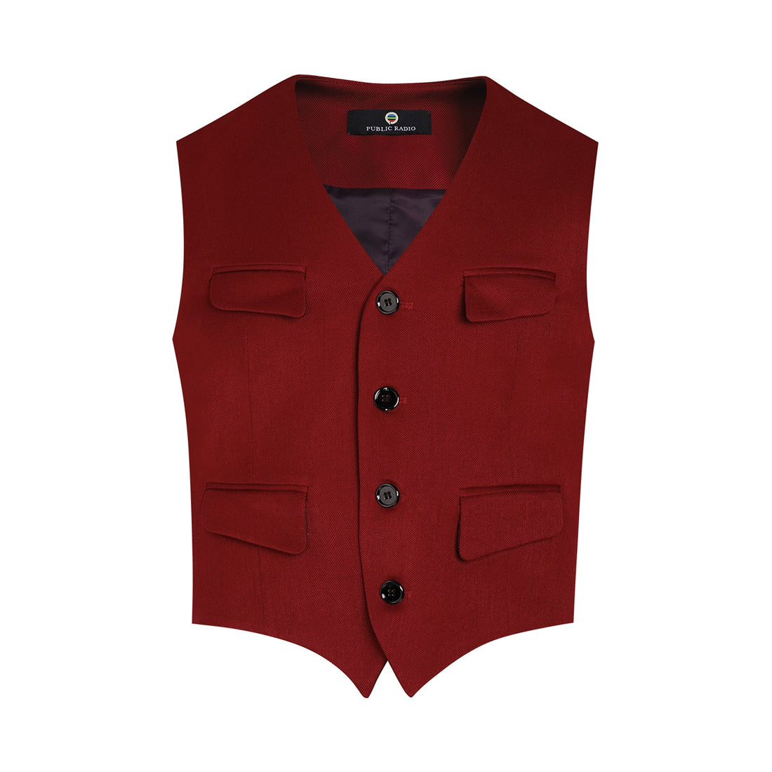 PUBLIC RADIO | 90S Western Texas Classic King Vest Australian Imported Cashmere Multi-Pocket