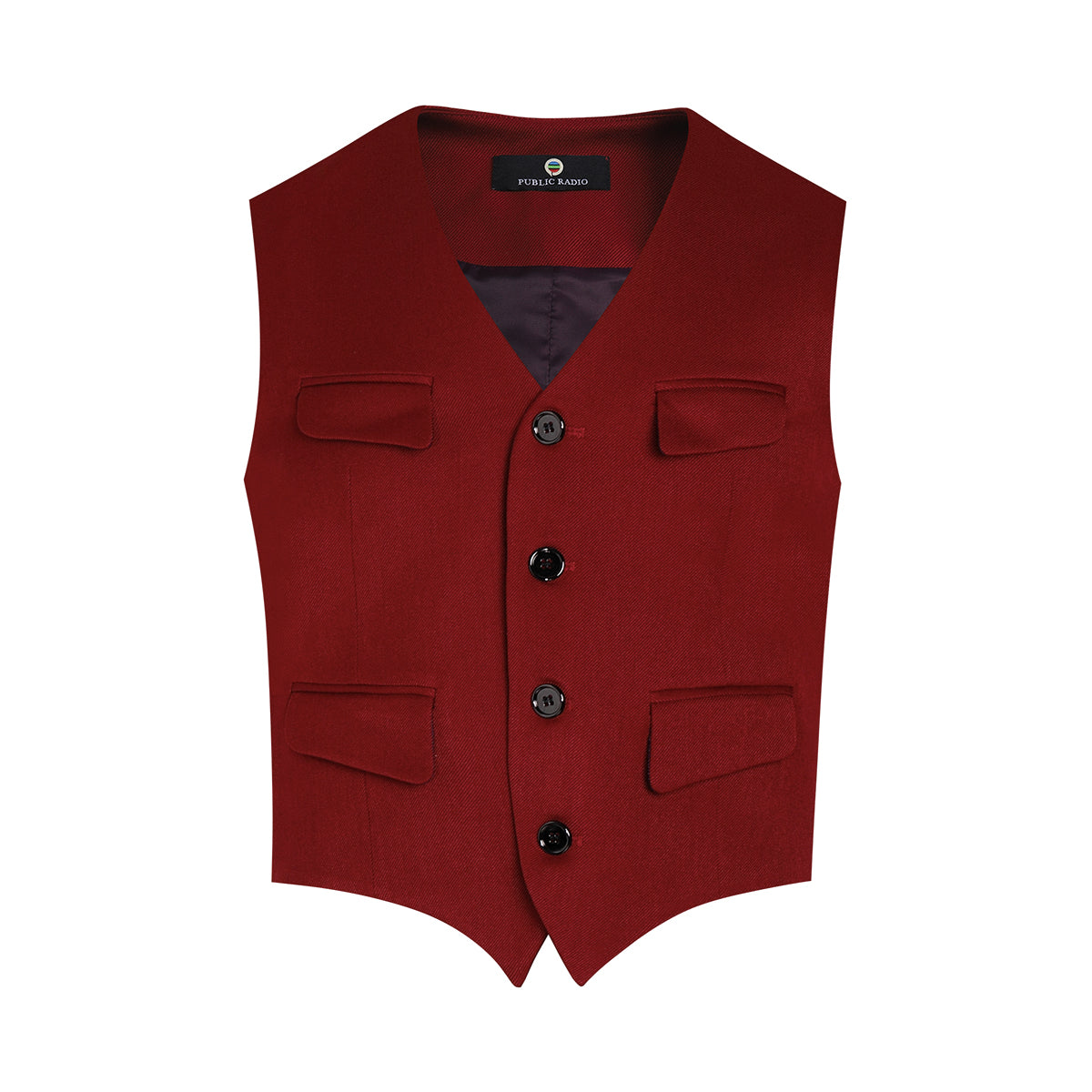 PUBLIC RADIO | 90S Western Texas Classic King Vest Australian Imported Cashmere Multi-Pocket
