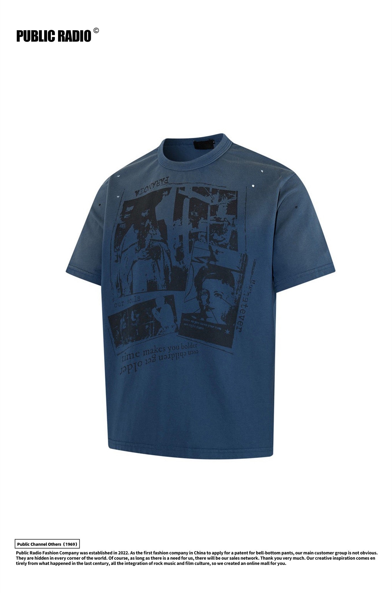 PUBLIC RADIO | Blue Graphic Rock T-Shirt - Image 9