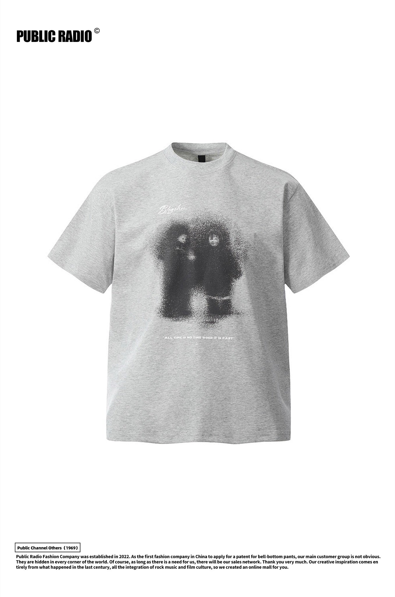 PUBLIC RADIO | Grey Vintage Rock Graphic T-Shirt - Image 8