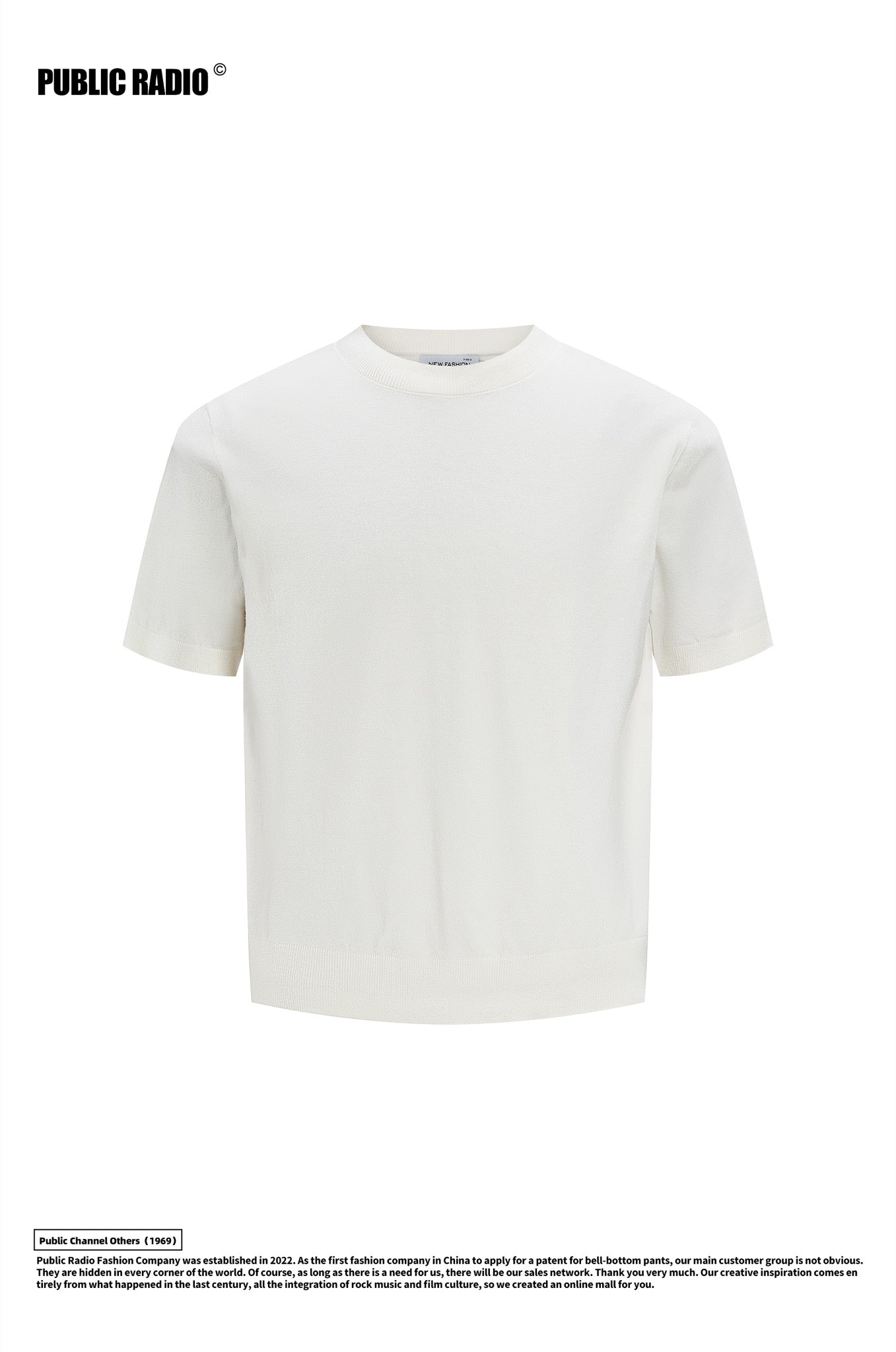 PUBLIC RADIO | Grey Cotton-Feel T-Shirt - Image 8