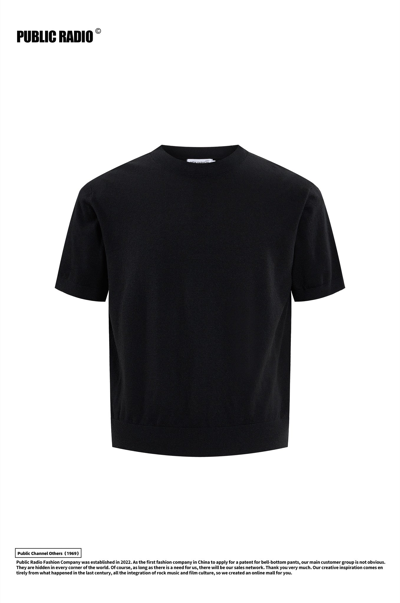 PUBLIC RADIO | Grey Cotton-Feel T-Shirt - Image 9